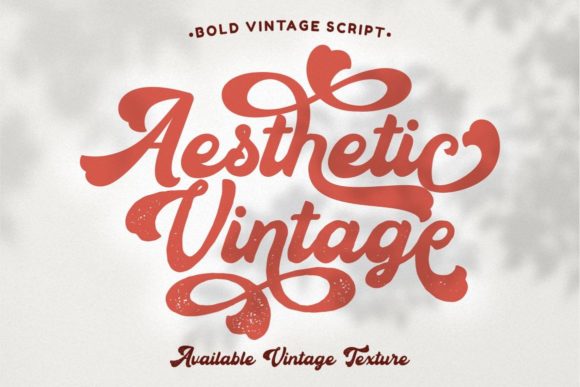 Aesthetic Vintage: Bold Script Fonts for Premium Brand Identity