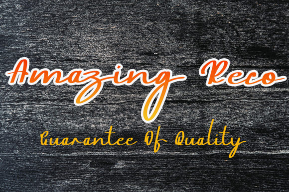 Amazing Reco: A Delicate Script Font for Elegant Editorial Design