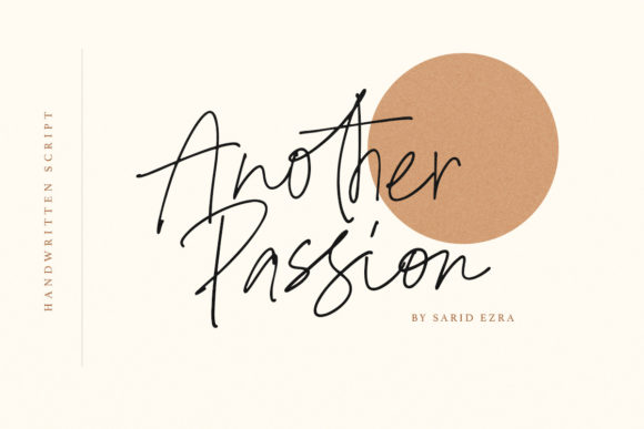 Another Passion: The Elegant Script Font for Boutique Branding