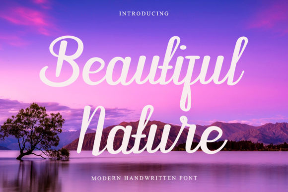 Beautiful Nature: An Elegant Script Font for Polished Branding