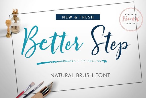 Better Step Brushed Script Font for Elegant Editorial Design