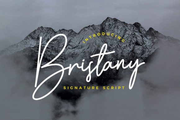 Bristany Script Typeface Review for Editorial Design