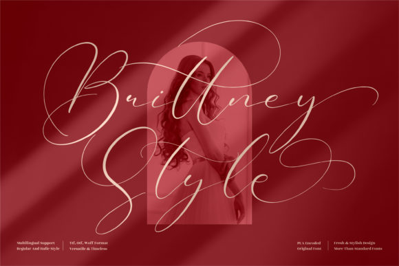 Brittney Style Typeface for Editorial and Creative Projects