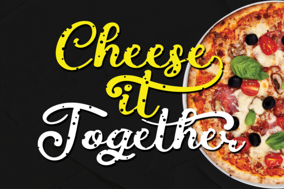 Cheese It Together: The Chic Script Font for Elegant Campaign Design