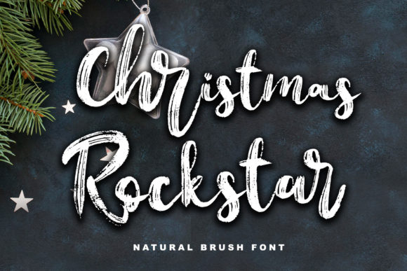 Christmas Rockstar Brushed Script Font Review