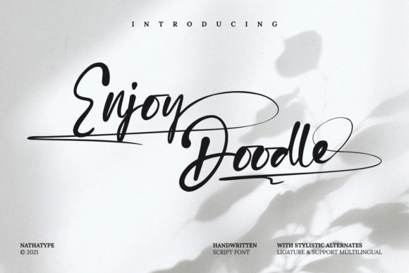 Enjoy Doodle: The Elegant Script Font for Professional Branding