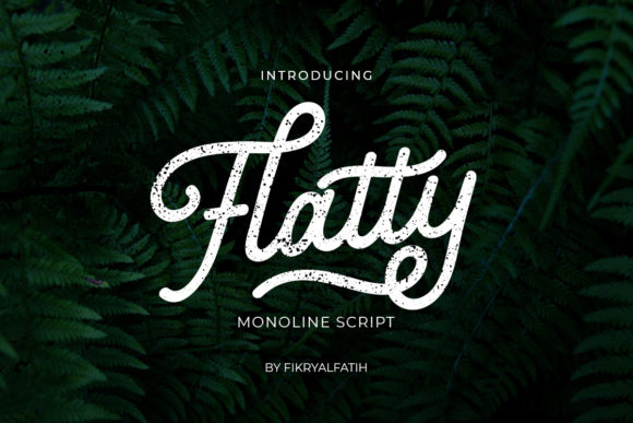 Flatty Monoline: The Ultimate Script Handwritten Font Guide
