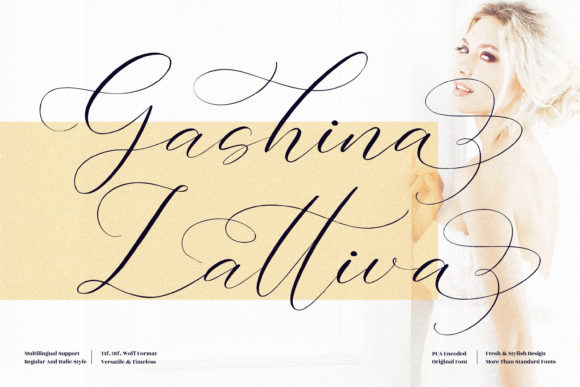 Gashina Lattiva: The Ultimate Script Handwritten Font