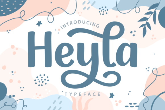 Heyla: A Playful Script Handwritten Font for Creative Projects