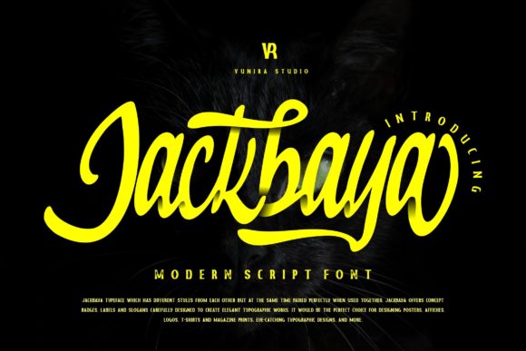 Jackbaya: The Elegant Script Font for Polished Brand Identity