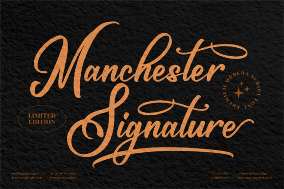 Manchester Signature: The Elegant Script Font for Polished Branding