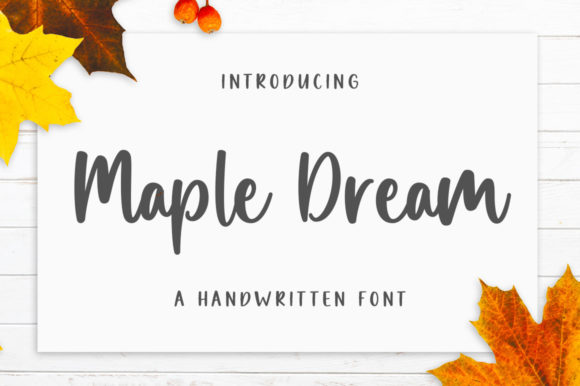 Maple Dream: An Elegant Script Handwritten Font for Editorial Design