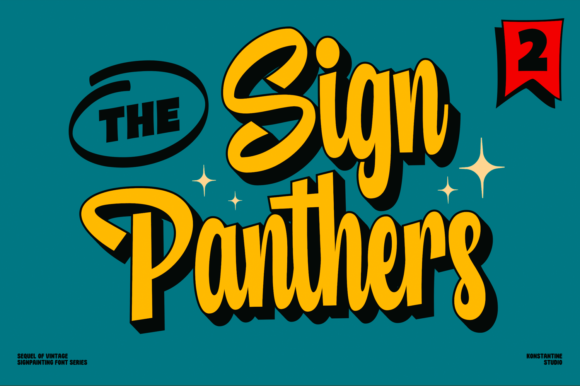 Sign Panthers 2 Typeface for Friendly Brand Identity Design
