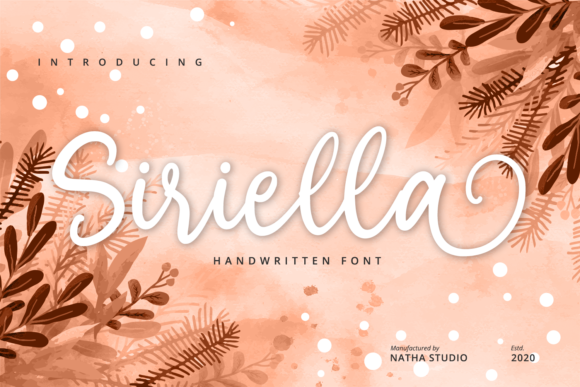 Siriella: The Enchanting Script Handwritten Font for Creative Makers