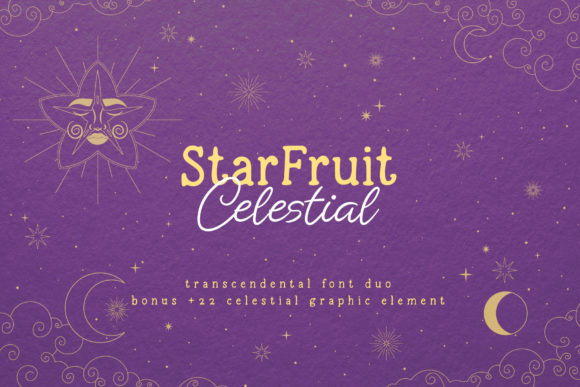 Starfruit Celestial Duo: The Script and Serif Typeface for Branded Campaigns