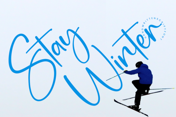 Stay Winter Script Font for Handmade Labels and Invitations