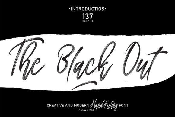 The Black Out: A Script Handwritten Font for Polished Brand Identity