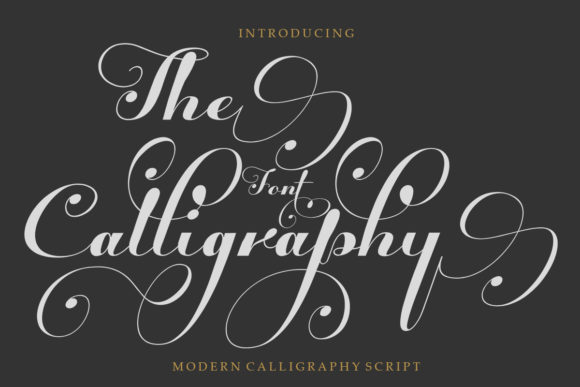 The Calligraphy: A Contemporary Script Typeface for Editorial Design