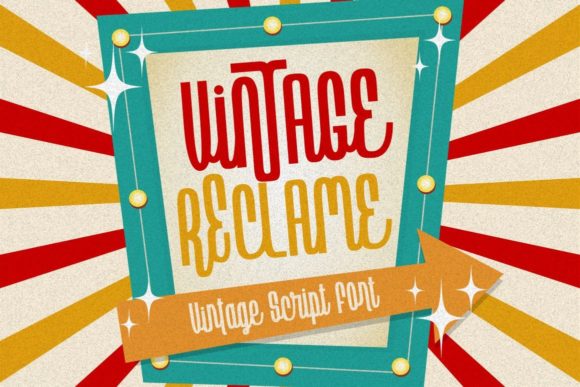 Vintage Reclame: The Vintage Script Font for Retro Branding