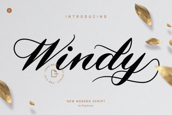 Windy: The Elegant Script Font for Luxurious Campaign Visuals