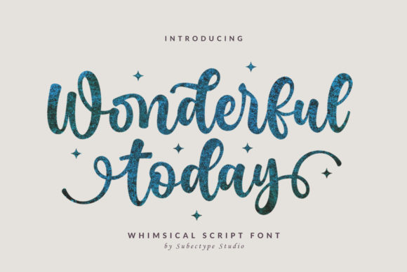 Wonderful Today Typeface for Elegant Brand Identity